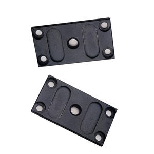 Base de Montaje de Aluminio Fresada por CNC Personalizada con Rosca de 1/4'', Placa Adaptadora Anodizada Negra de Precisión, Fijador Metálico de 5 Orificios - Product Image 4