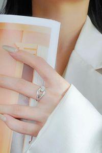 Anillo de Corazón Grabado Personalizado Xinfly, Joyería Fina, Regalo de Diamantes, Venta al por Mayor, Caja de Regalo Gratis, Pedido Personalizado, Aniversario, Fiesta - Product Image 5