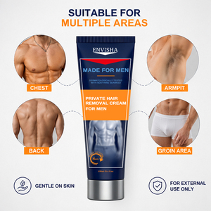 Crema Depilatoria Corporal Herbal Suave y No Irritante de Alta Calidad para Hombres, para Depilación Corporal Completa y del Área Íntima Masculina - Product Image 3