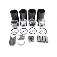 Kit de révision et de reconstruction 4D94 4D98 4TNE94 4TNE98 129903-22081 pour moteur, comprenant kit de segments de piston, chemises de cylindre et jeu complet de joints