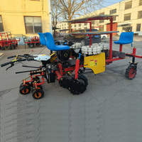 Transplanteuse de légumes diesel entièrement automatique avec contrôle PLC, multi-rangs, haute productivité pour la transplantation de semis