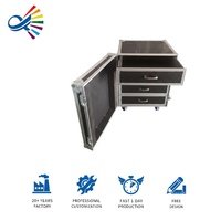 Flight case multifonctionnel avec tiroirs pour la production, étui de protection personnalisé pour événements