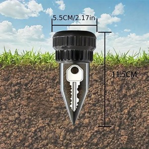 Garden Key Hider, Realistic Underground Watering Can Key Safe, No Battery Needed, Plastic for Outdoor Garden Security - Product Image 1