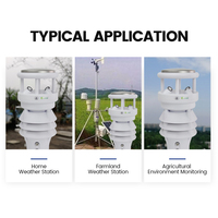Anémomètre ultrasonique tout-en-un pour station météo extérieure Lora Lorawan sans fil miniature de vitesse et de direction du vent