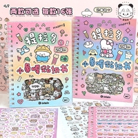 Livre d'autocollants en acrylique Kawaii 1000 pièces découpées à la forme, motif étoile de dessin animé, imperméable, pour Halloween, album, carnet, DIY, scrapbooking, journal