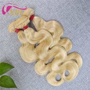 XBL Oferta de Navidad 613 <span class=keywords><strong>Hunan</strong></span> Virgin Remy Hair Bundle Birmano Raw 613 Extensión humana Almacén de ultramar Blond Wave Alta calidad" - Product Image 3