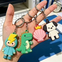 Porte-clés décapsuleur en caoutchouc souple personnalisé, motif mascotte animale, écologique, pour tous les âges, étanche, promotionnel en gros