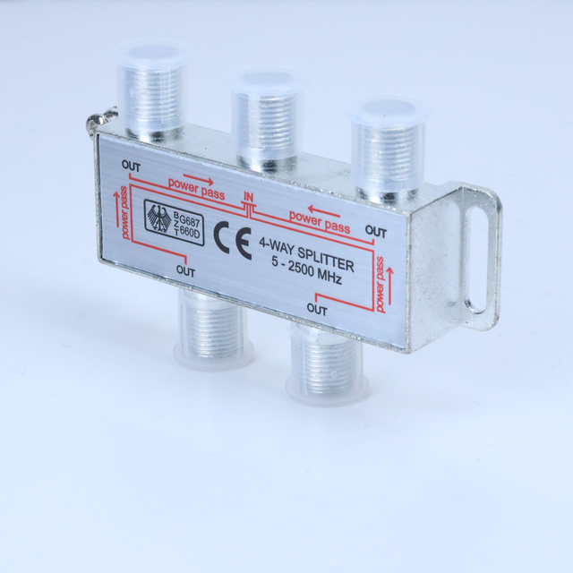 CE Certified Power Pass Video Splitters & Converters Made 4 Way Home Tv Splitter Original Factory