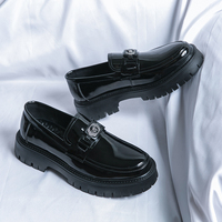 Chaussures habillées décontractées pour hommes, tendance et en promotion, respirantes, imperméables, en PU, à plateforme, antidérapantes, printemps, été, automne