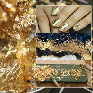 Haute Performance Imitation Feuille D'or Flocons 2G 3G 5G Feuille D'or Papier <span class=keywords><strong>pour</strong></span> <span class=keywords><strong>Ongles</strong></span> <span class=keywords><strong>Déco</strong></span> - Product Image 3