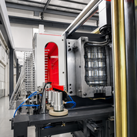 Máquina de Moldeo por Soplado y Extrusión de PET Ecológica con PLC Delta Automático, 20L, 1 Cavidad, Bomba de Rodamientos de 55mm