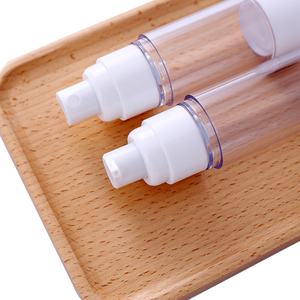 Flacon pompe sans air écologique 15ml 30ml 50ml 100ml Emballage cosmétique pour soins de la peau Bouteilles en plastique avec bouchons pulvérisateurs pour lotion - Product Image 2