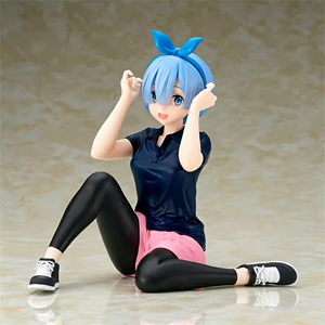 Vente en gros - Figurine d'anime en PVC officielle ReZero <span class=keywords><strong>Starting</strong></span> <span class=keywords><strong>Life</strong></span> <span class=keywords><strong>in</strong></span> <span class=keywords><strong>Another</strong></span> <span class=keywords><strong>World</strong></span> Rem en tenue de sport, collection originale en boîte - Product Image 1