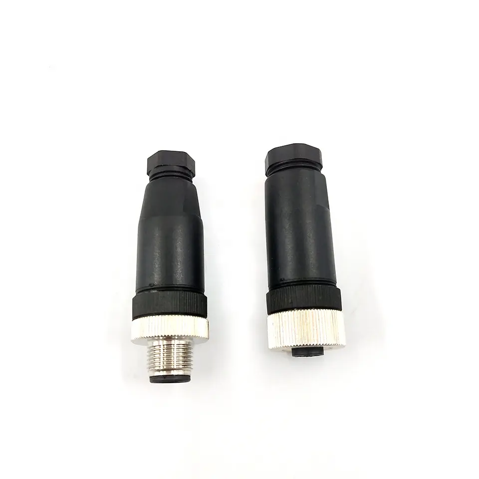 M12 3pin 4pin 5pin 8pin China sensor impermeable aislado conector de cable