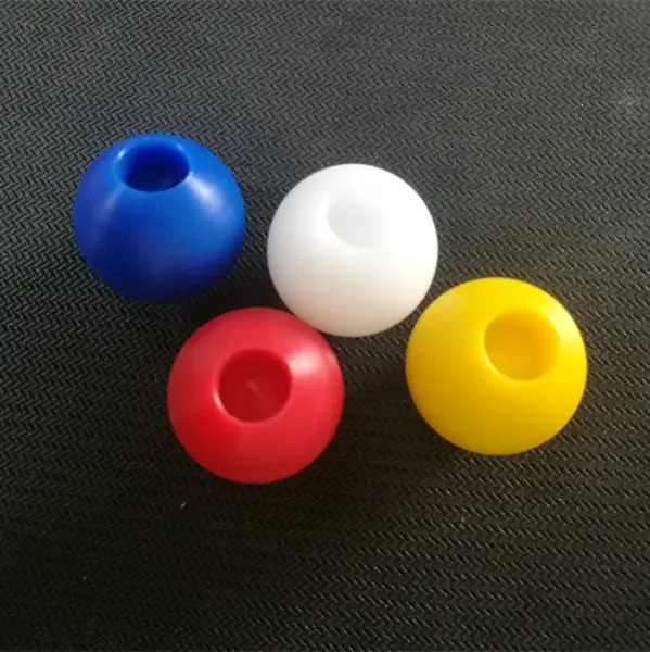 Custom 10mm - 200mm Red Black Blue Yellow Solid Holed Ball Plastic Balls With Holes