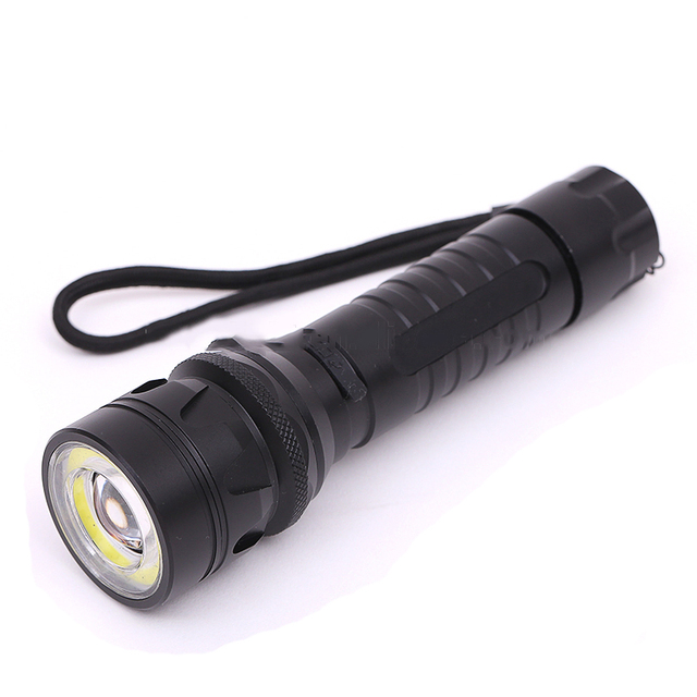 T6 XHP50 Aluminum Led Focus Beam Powerful Waterproof Rechargeable COB Diving Flashlight for Industrial Use