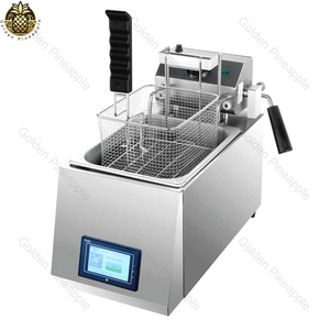 <span class=keywords><strong>Friteuse</strong></span> commerciale à levage automatique pour restaurant-<span class=keywords><strong>Friteuse</strong></span> à frites belges à réservoir unique Fritteuse Friggitrice Machine - Product Image 1