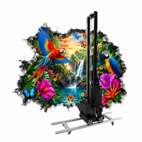 Printer Dinding 3D Presisi Tinggi DX7 untuk Pencetakan Dinding, Logam, Kayu, Akrilik, Kaca untuk Pencetakan Permukaan Skala Besar yang Dapat Disesuaikan