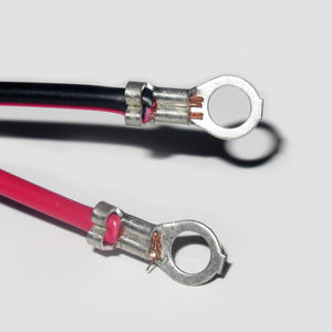 定制长度UL1569批准的22AWG镀锡铜线JST XH 2p 250环形端子电子DC电源电缆组件 - Product Image 2