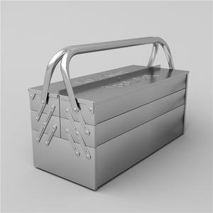 Kotak Peralatan Lipat 3 Tingkat dari Baja Anti Karat untuk Aplikasi Garasi/Bengkel - Product Image 1