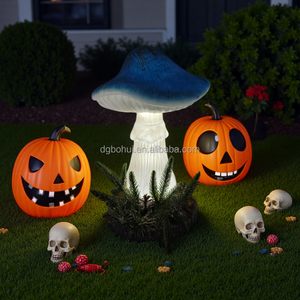 Hongo Venenoso Azul Brillante, Decoraciones Realistas de Plantas Verdes para Halloween - Product Image 2