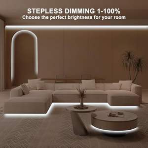 <span class=keywords><strong>2835</strong></span> 24V 24W 8mm 10mm iluminación LED para dormitorio cocina armario tocador espejo interior brillo ajustable tira de luz - Product Image 4