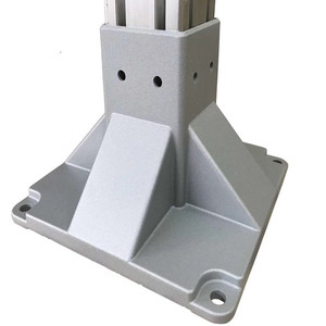 Aluminum Profile Base Square Cast Aluminum Feet 6000 Series Q 240-2012 For Guardrail And Conveyor Accessories - Product Image 3