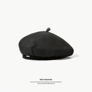 Women's Black Visor <b>Beret</b> - Soft Octagonal Painter Cap Hat Spring Autumn Fashion and Stylish Daily Wear for Women - Product Image 3