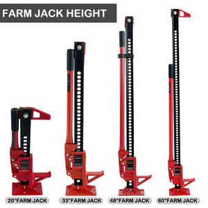 48 Zoll Farm <span class=keywords><strong>Jack</strong></span> Hochheber mit 3 Tonnen Tragfähigkeit, tragbarer Hochhub-Wagenheber für PKW und Geländewagen, Ratschen-Mehrzweck-Stoßstangenheber - Product Image 5