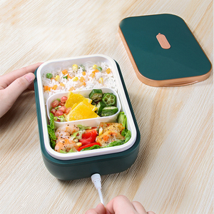 Portable 800ML Car Home School Use Hot Thermo Heated Ceramic Food Warmer Container Electric Bento Lunch Box