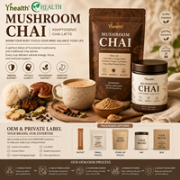 Poudre de café aux champignons, complément alimentaire à base de Lion's Mane, Reishi, Cordyceps, café instantané aux extraits de champignons, OEM, étiquette privée