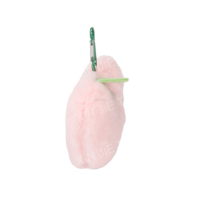 Porte-clés en peluche personnalisé en forme de pêche rose, breloque de sac en forme de fruit de dessin animé, fabrication sur mesure
