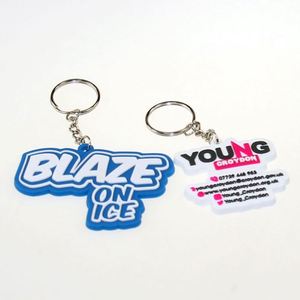 Eco-friendly Cheap No Minimum Custom 2d 3d Custom Shaped Words Print Epoxy Soft Pvc Keychain - Product Image 2