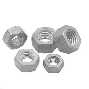 Ukuran disesuaikan M20 M22 M24 M27 M30 M36 M39 M42 M45 M48 M52 A563 DIN 934 Hot Dip galvanis kacang Hex HDG mur segi enam - Product Image 5