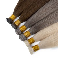 Vente chaude trame de cheveux humains 100% cheveux bruts humains de qualité supérieure Double trame de cheveux de génie russe