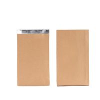 Couleur personnalisée biodégradable feuille d'aluminium doublée emballage alimentaire Kraft papier Barbecue sac pour Hot Dog Sandwich Hamburger à emporter