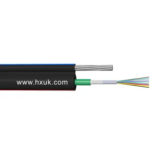 汉鑫22年OEM工厂有竞争力的价格波纹中心管2 4 6 8 10 12芯GYXTC8S光纤电缆卷轴