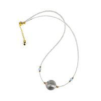 Fournisseur d'usine Nouveau style tendance Colliers géométriques en perles et pierres de cristal pour femmes avec fermoir mousqueton - Cadeau de fête tendance