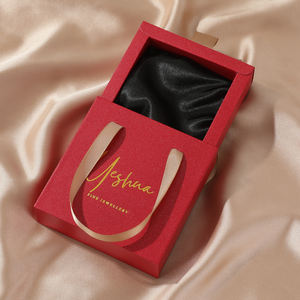 Caja de Almacenamiento de Joyas Portátil Personalizada al por Mayor, con Cajón para Collares, Anillos y Pulseras, Cierre de Cordón, en Cartón - Product Image 6