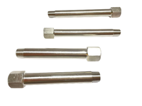 Tuyau de raccordement long fileté en acier inoxydable sur mesure, femelle-mâle, pour moule