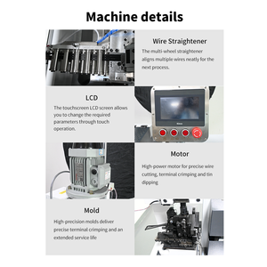 Machine automatique de dénudage et de sertissage de fils à tête unique pour bornes à immersion - Product Image 4