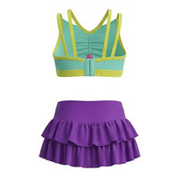 Conjuntos de Uniformes de Porristas para Niñas, Hechos a Medida, con Pedrería, para Competencia, All Stars, Spandex/Poliéster, Trajes de Porristas para Práctica