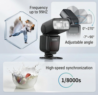 Flash Speedlite Kamera Universal Godox TT600 2.4G Wireless TTL 1/8000s Laris untuk Fotografi