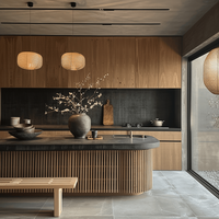 Meubles en bois mélaminé complets pour villa, design personnalisé, prix d'usine, cuisine moderne sur mesure, ensemble d'armoires