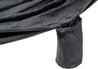 Hamac de voyage portable pour une personne, en nylon, pour la randonnée, les activités de plage, les événements festifs, équipé d'un sac de transport.