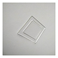 Verre TGV Encap Plaque de couverture encastrée LEC gravée et encapsulée, paquet d'affichage LED, haute transmission de la lumière 92%.