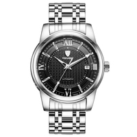 TEVISE jam tangan mekanis Manual pria, T805A 805A tahan air otomatis pergelangan tangan pria lengkap kalender tanggal pesona Fashion untuk pria