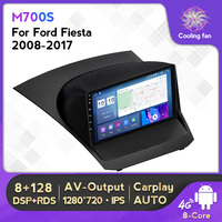 Mekede MS 8-Core 8 + 128GB IPS écran voiture lecteur DVD vidéo véhicule monté affichage pour Ford Fiesta 2008 2017 9 pouces