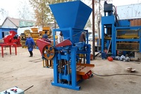 Machine à fabriquer des blocs manuelle à faible investissement et à fort profit, machines à blocs 4-45 pour les petites entreprises