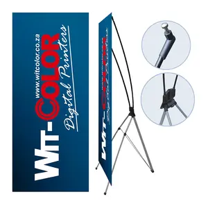 10 Käufer X Banner Stand Tragbarer X-Banner Display Stand, Voll schwarz Farbe Korea X Banner Stand 80x180cm